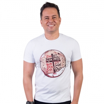 T-SHIRT DUAS CRUZES BRANCA...