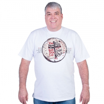T-SHIRT DUAS CRUZES BRANCA...