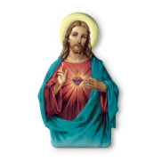 MD IMAN DE MADEIRA SAGRADO CORAÇAO DE JESUS