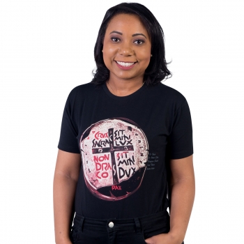 T-SHIRT DUAS CRUZES PRETA...