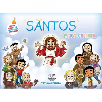 Livro Santos para Colorir